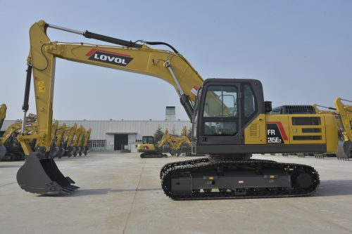 máy đào bánh xích lovol