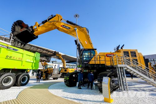 máy xúc đào mỏ