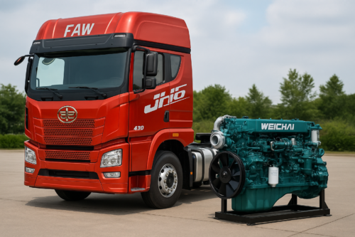 xe đầu kéo faw 430 weichai